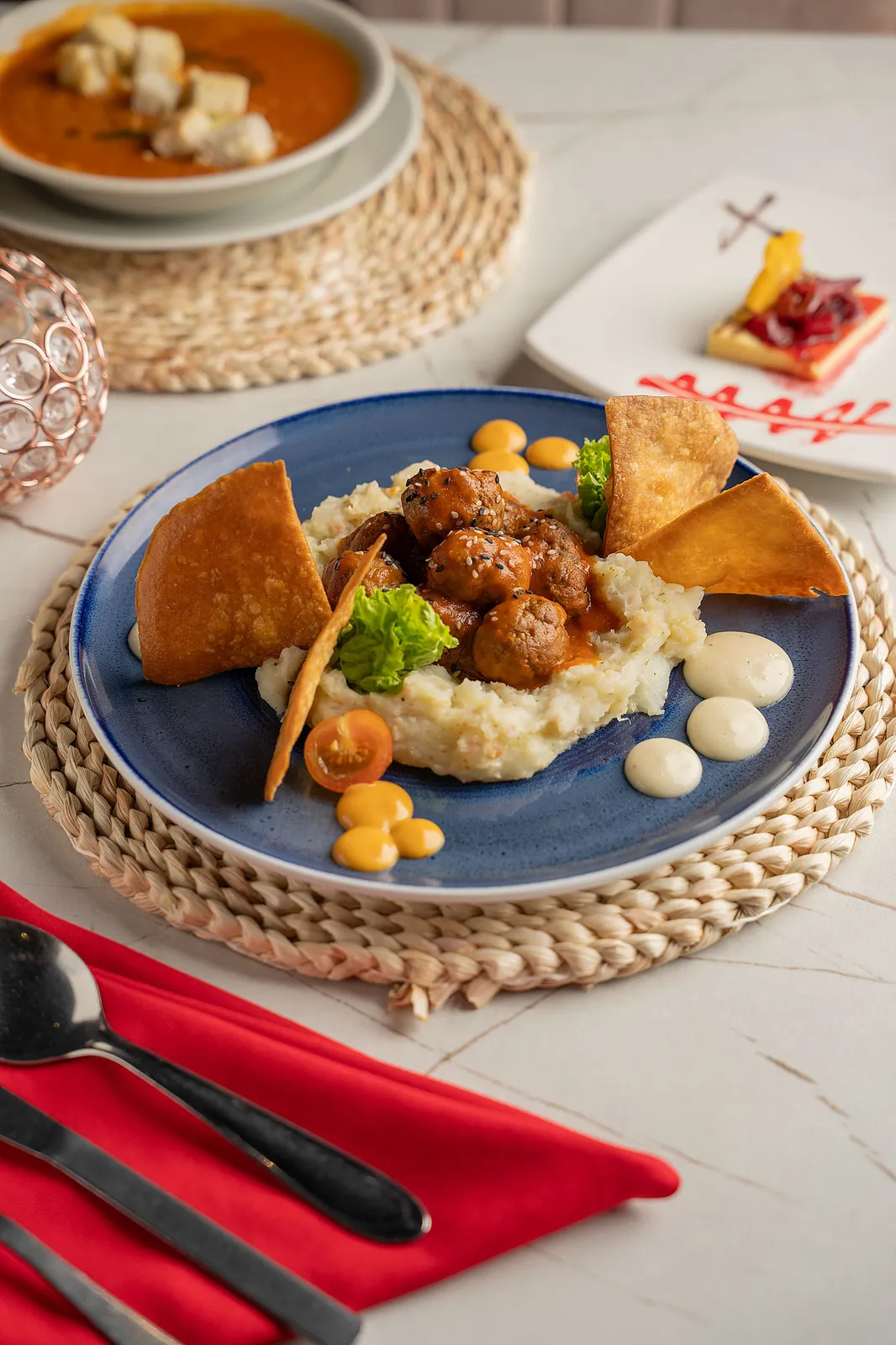 Albóndigas en salsa BBQ